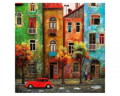 Картина мозаикой 30х30 ГОРОДСКОЙ МОТИВ (квадрат) (28 цветов)