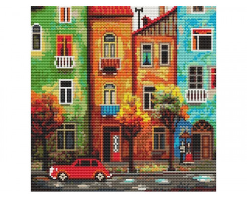 Картина мозаикой 30х30 ГОРОДСКОЙ МОТИВ (квадрат) (28 цветов)