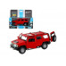 Машина АВТОПАНОРАМА Hummer H3, красный, 1/32, свет, звук, инерция, в/к 17,5*13,5*9 см
