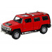 Машина АВТОПАНОРАМА Hummer H3, красный, 1/32, свет, звук, инерция, в/к 17,5*13,5*9 см