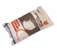 Маска защитная трехслойная на резинке с фиксатором для носа (20шт.)