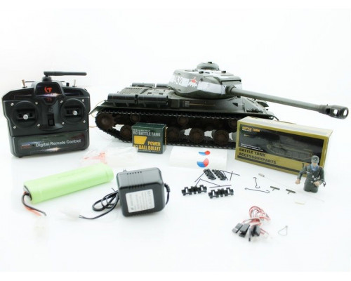 Р/У танк Taigen 1/16 ИС-2 модель 1944, СССР, зеленый, (для ИК танкового боя) 2.4G