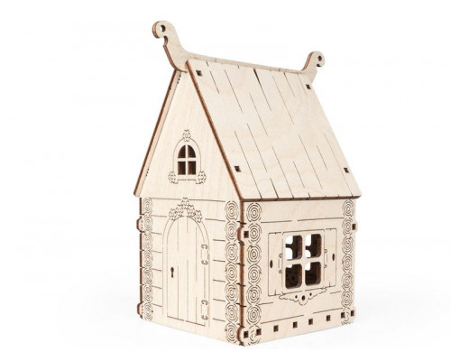 Деревянный конструктор Lemmo Избушка, 12 деталей