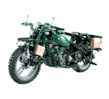 Радиоуправляемый конструктор CADA deTech американский военный мотоцикл (550 деталей)