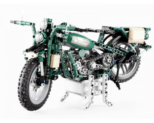 Радиоуправляемый конструктор CADA deTech американский военный мотоцикл (550 деталей)