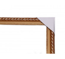 ДЕРЕВЯННАЯ РАМКА ДЛЯ КАРТИН 40х50 (коричневая с золотом)