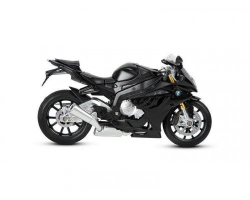 Мотоцикл АВТОПАНОРАМА BMW S1000R, 1/12, металл, черный, свободный ход колес