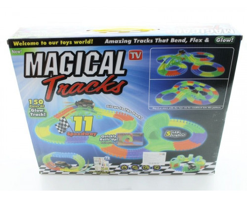 Трек гибкий Magic Tracks Светится в темноте, 150 деталей