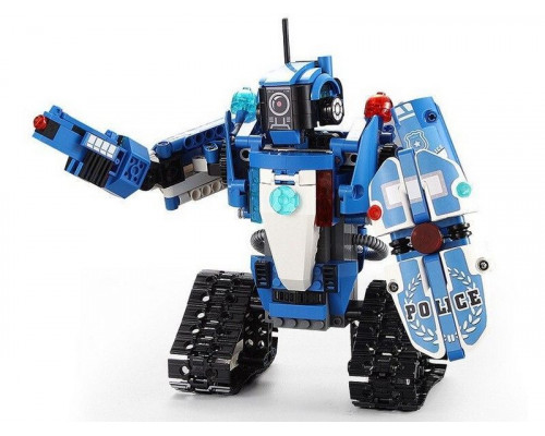 Радиоуправляемый конструктор CADA 2 в 1 полицейский робот-трансформер (556 деталей)