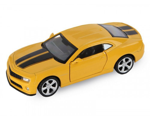 Машина АВТОПАНОРАМА Chevrolet Camaro SS, желтый, 1/43, инерция, откр. двери, в/к 17,5*12,5*6,5 см