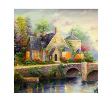 Картина мозаикой 30Х30 УЮТНЫЙ ДОМИК (квадрат) (30 цветов)