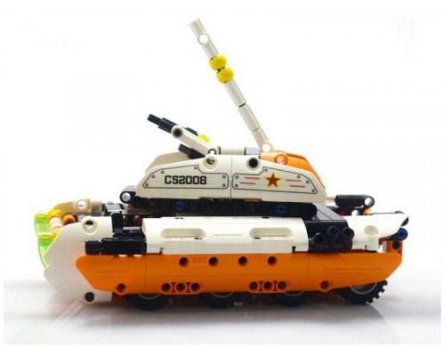 Конструктор CaDA Technic танк-трансформер 2 в 1, инерционный (294 деталей)