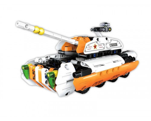 Конструктор CaDA Technic танк-трансформер 2 в 1, инерционный (294 деталей)