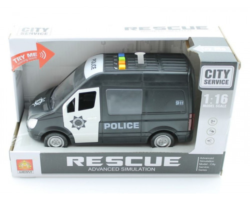 Машина инерционная WY590B/C Полиция свет/звук в/к