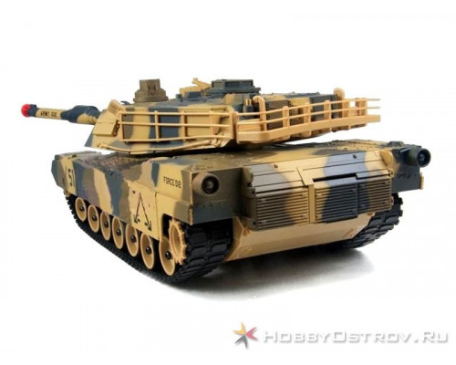 Р/У танк Huan Qi 1:28 M1A2 Abrams, 27/40МГц, стреляет шариками