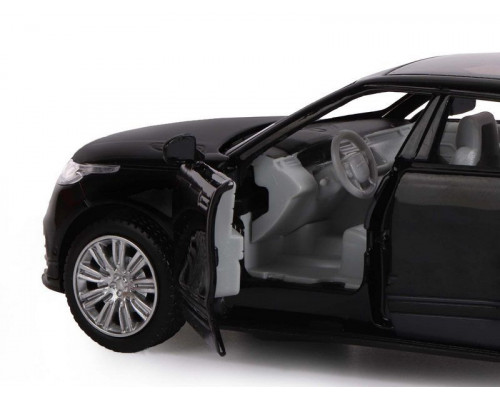 Машина АВТОПАНОРАМА Range Rover Velar, черный, 1/32, свет, звук, инерция, в/к 17,5*12,5*6,5