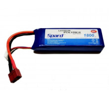 Аккумулятор Li-Po Spard 1800mAh, 11,1V, 30C, T‐plug