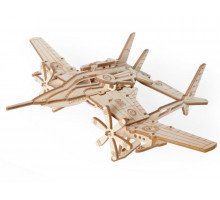 Деревянный конструктор Lemmo Самолет "Сапсан", 32 детали