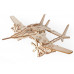 Деревянный конструктор Lemmo Самолет Сапсан, 32 детали