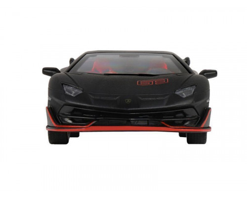 Машина АВТОПАНОРАМА Lamborghini SVJ, 1/32, черный матовый, свет, звук, в/к 17,5*12,5*6,5 см