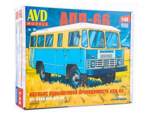 Сборная модель AVD Автобус повышенной проходимости АПП-66, 1/43