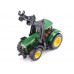 Трактор Siku 1540 John Deere с фронтальным погрузчиком для захвата брёвен