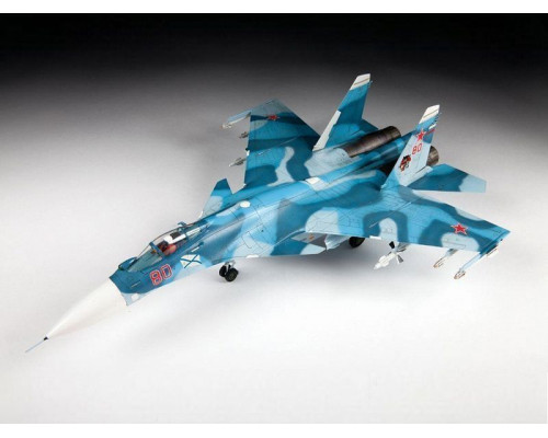 Сборная модель ZVEZDA Российский палубный истребитель Су-33, подарочный набор, 1/72