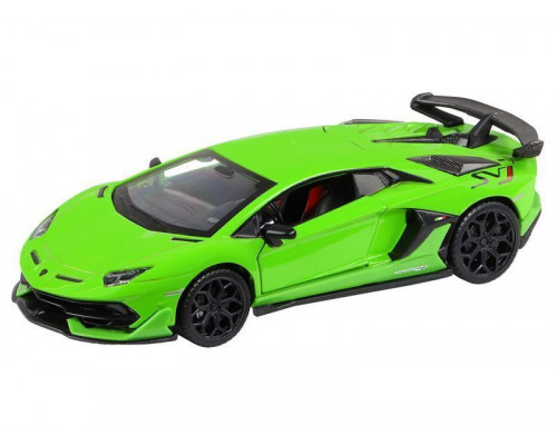 Машина АВТОПАНОРАМА Lamborghini SVJ, 1/32, зеленый, откр. двери, свет, звук, в/к 17,5*12,5*6,5 см