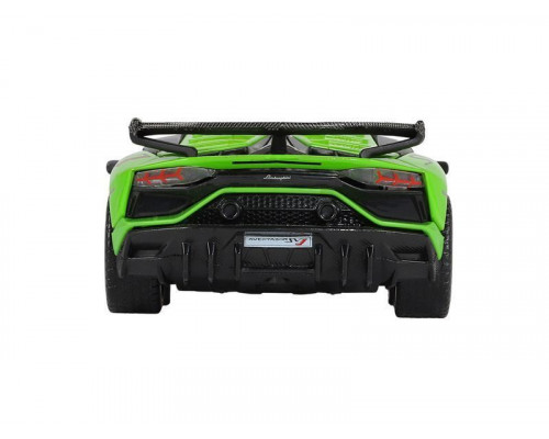 Машина АВТОПАНОРАМА Lamborghini SVJ, 1/32, зеленый, откр. двери, свет, звук, в/к 17,5*12,5*6,5 см