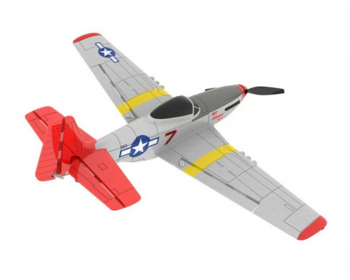 Радиоуправляемый самолет Volantex RC P51D 400мм (синий) 2.4G 4ch LiPo RTF with Gyro