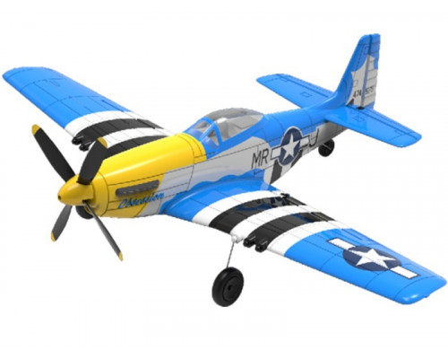 Радиоуправляемый самолет Volantex RC P51D 400мм (синий) 2.4G 4ch LiPo RTF with Gyro