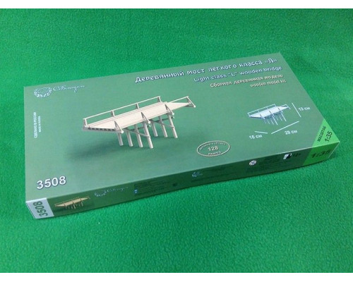 Сборная деревянная модель СВМодель. Деревянный мост легкого класса Л, 128 деталей, 1/35
