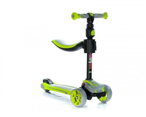 Самокат трехколесный Moby D-3  (зеленый)