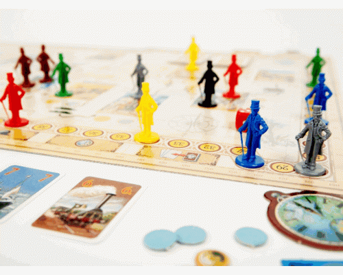 Настольная игра ZVEZDA Вокруг света за 80 дней, семейная