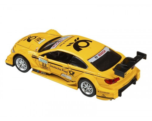 Машина АВТОПАНОРАМА BMW M3 DTM, желтый, 1/42, инерция, в/к 17,5*12,5*6,5 см