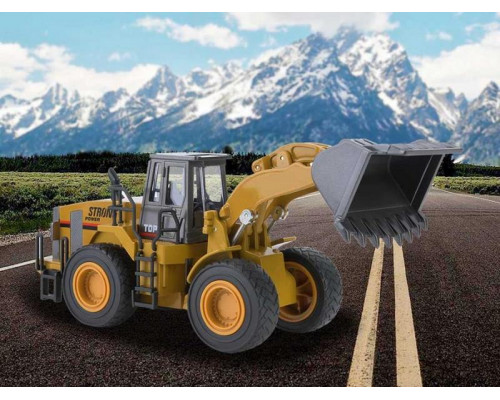 Металлический фронтальный погрузчик HUI NA TOYS 1/40