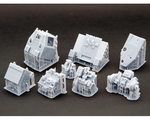 Сборная модель Red Iron Models Бульдозер Т-130 РХБЗ, 1/43