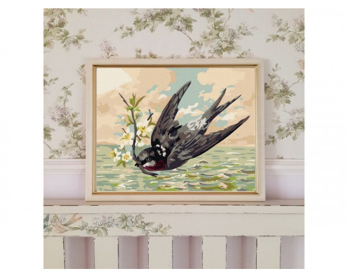 Картина по номерам 15х20 ЛАСТОЧКА (18 цветов)