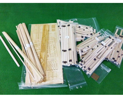 Сборная деревянная модель СВМодель. Деревенская изба, 633 детали, 1/35