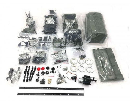 Радиоуправляемая машина WPL УРАЛ с тентом (зеленый) 6WD 2.4G 1/16 KIT
