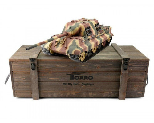 Радиоуправляемый танк Torro Jagdtiger, башня Henschel 1/16 ВВ-пушка, дым V3.0 2.4G RTR