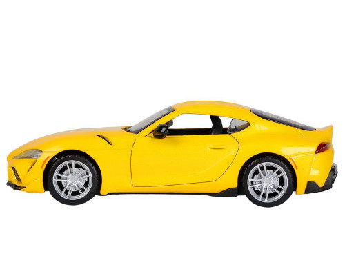 Машина АВТОПАНОРАМА Toyota Supra [US], 1/31, желтый, откр. двери, свет, звук, в/к 18*9*13,5 см
