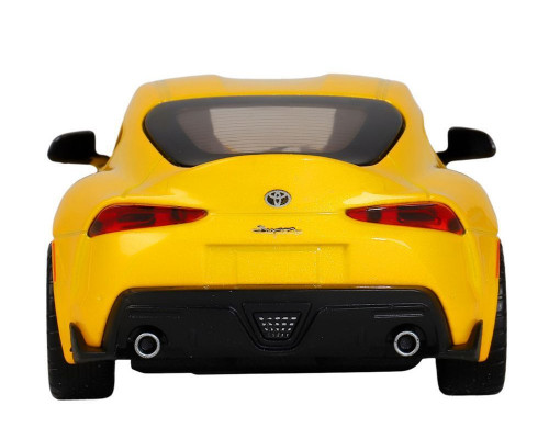 Машина АВТОПАНОРАМА Toyota Supra [US], 1/31, желтый, откр. двери, свет, звук, в/к 18*9*13,5 см