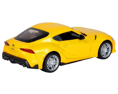 Машина АВТОПАНОРАМА Toyota Supra [US], 1/31, желтый, откр. двери, свет, звук, в/к 18*9*13,5 см