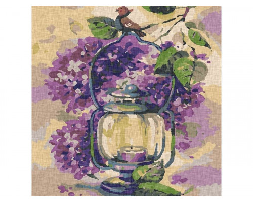 Картина по номерам 30Х30 СИРЕНЕВОЕ НАСТРОЕНИЕ (23 цвета)