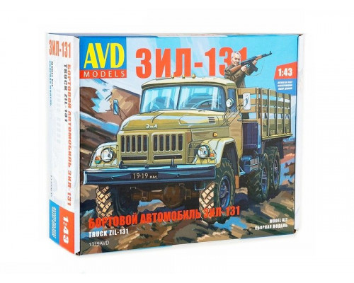 Сборная модель AVD ЗИЛ-131 бортовой, 1/43