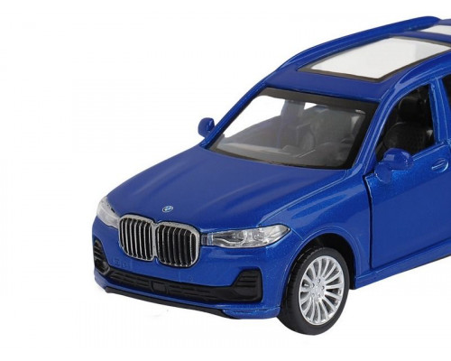 Машина АВТОПАНОРАМА BMW X7, синий, 1/44, инерция, в/к 17,5*12,5*6,5 см
