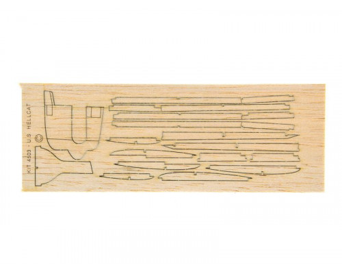 Сборная дер.модель.Самолет U.S. Hellcat. Guillows 1/48