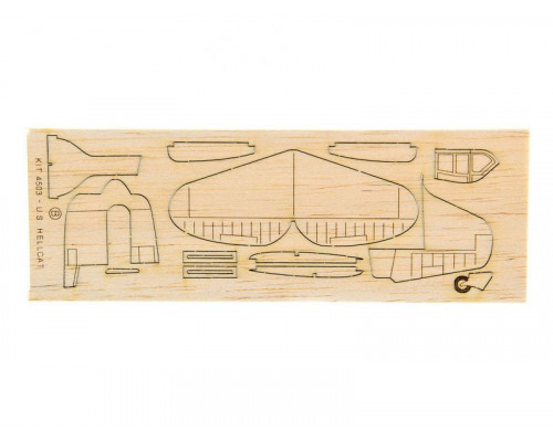 Сборная дер.модель.Самолет U.S. Hellcat. Guillows 1/48