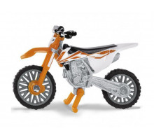 Мотоцикл Siku 1391 KTM SX-F 450 кроссовый 1/87, 5.6 см, оранжевый/белый